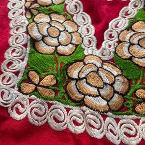 Womens Mexican embroidered blouse